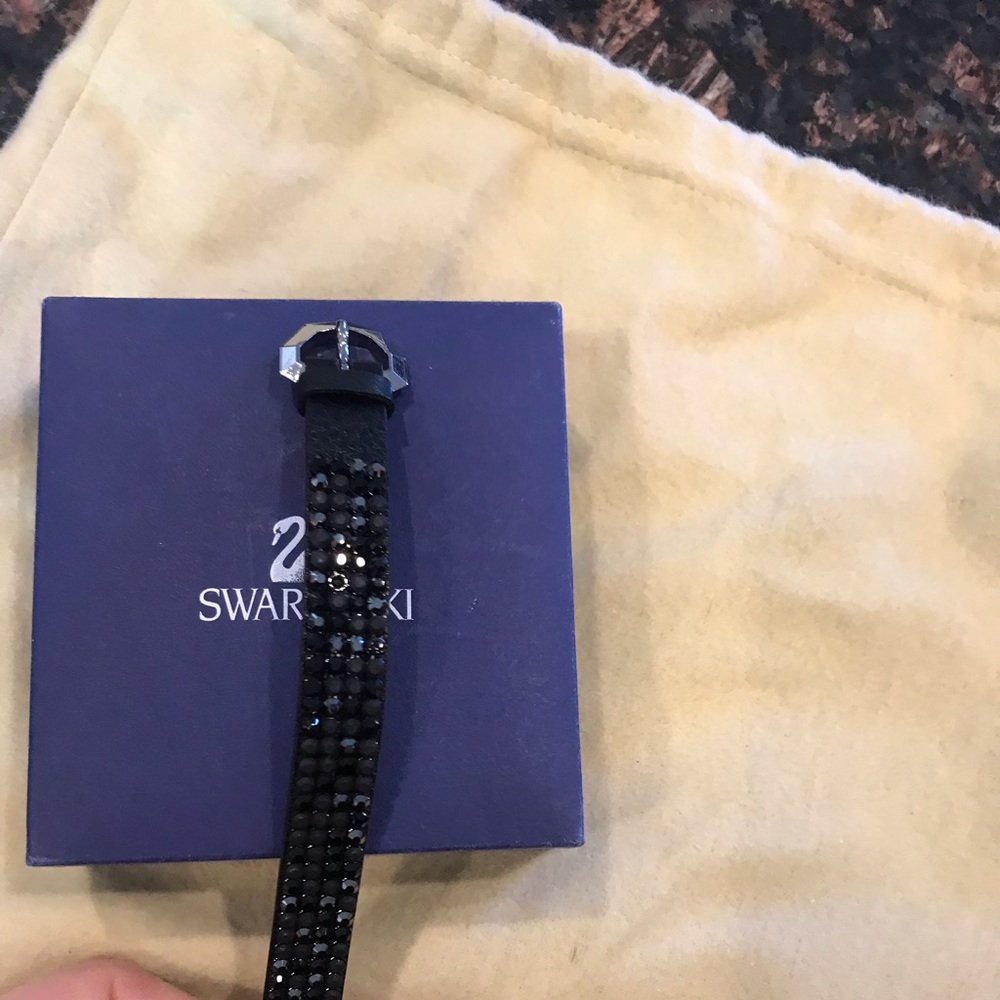 Swarovski leather bracelet